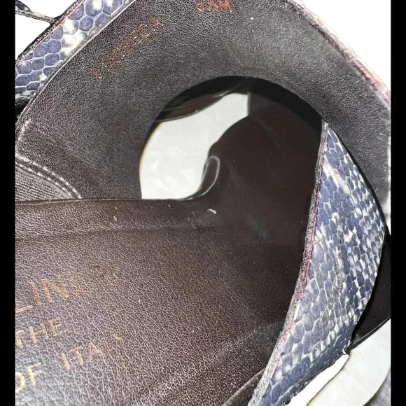 Donald J Pliner Viveca Snakeskin Leather Women's Kitten‎ Heel Size 8.5M - Picture 4 of 10